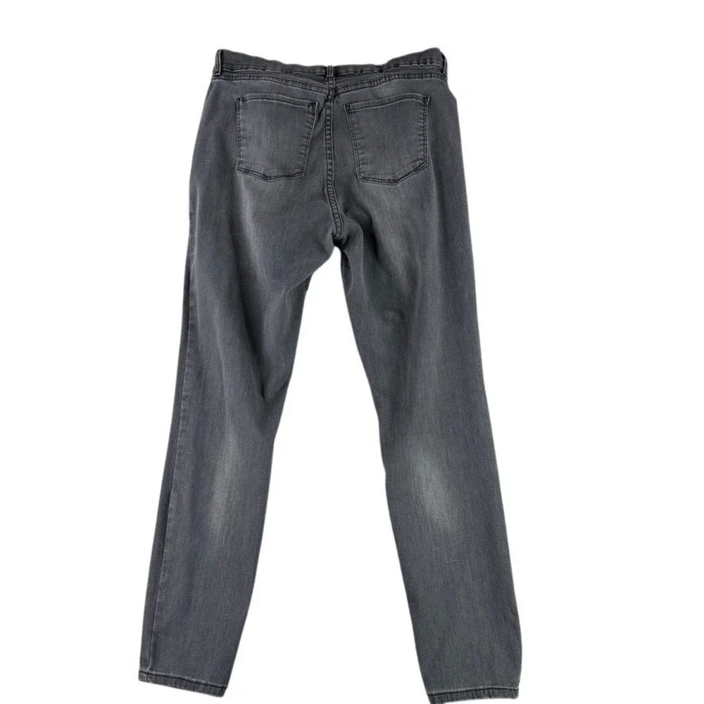 Mott & Bow Jeans Women‎ 32 Fits (31x30) Gray High-Rise Skinny Stretch Denim 9434
